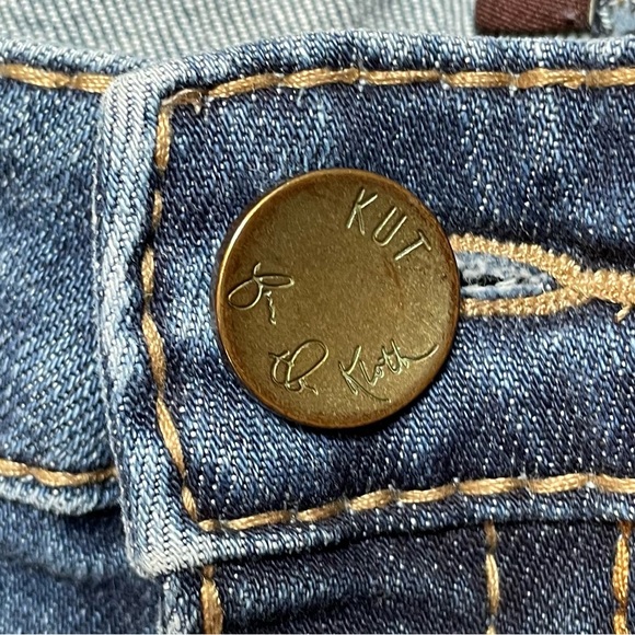 Kut from the Kloth Stevie Straight Leg Blue Jeans - 6 - Picture 4 of 10